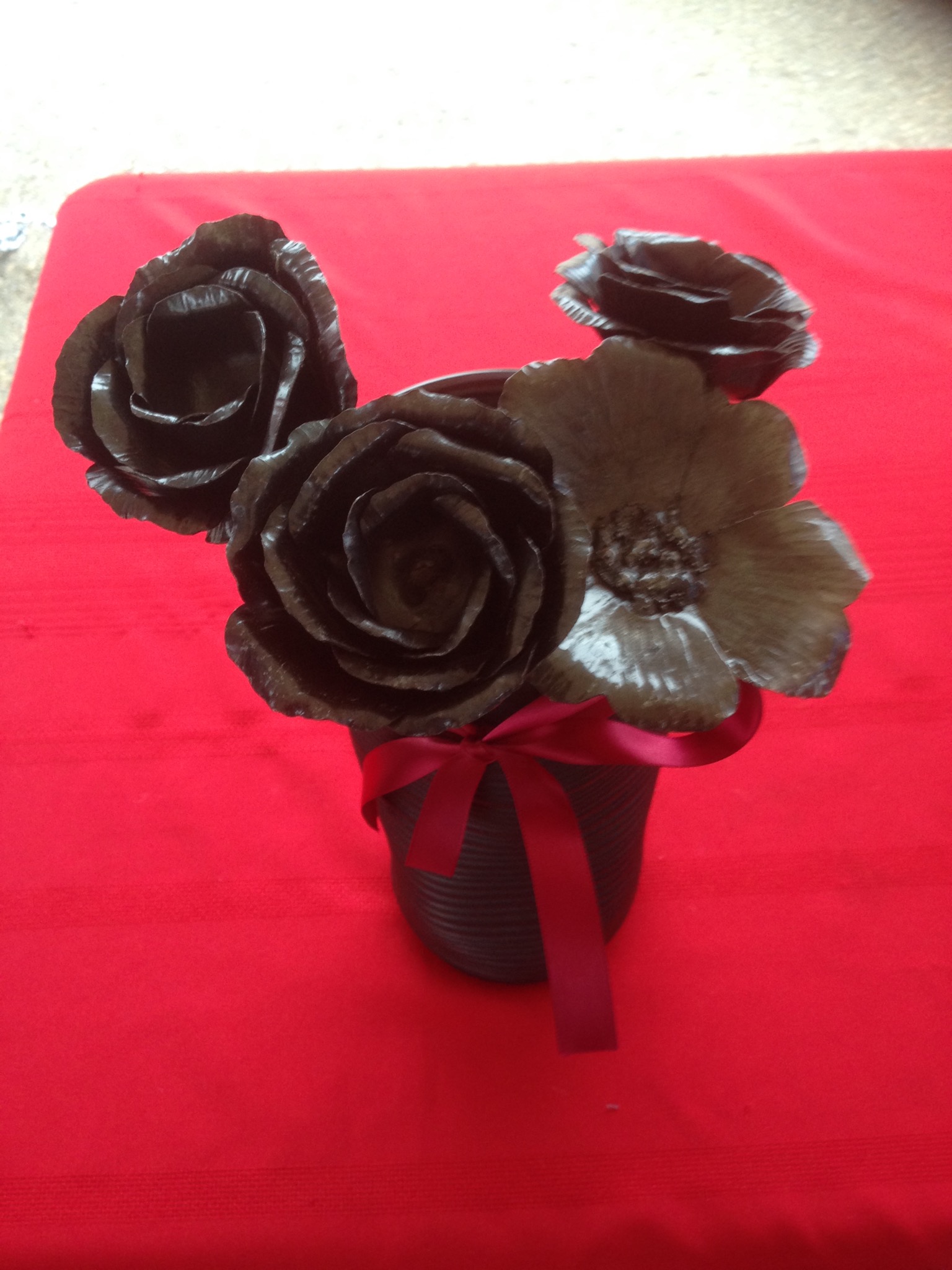 Blacksmith iron roses