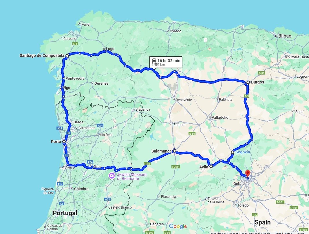 Travel Map Of Spain Spain Eclipse Tour Map 2026 