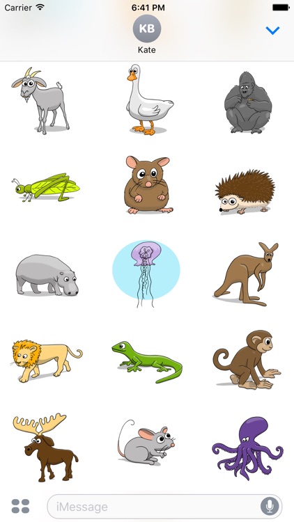 stickertoons zoo animal stickers for imessage by