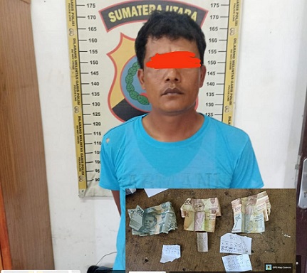Pelaku HS dan barang bukti