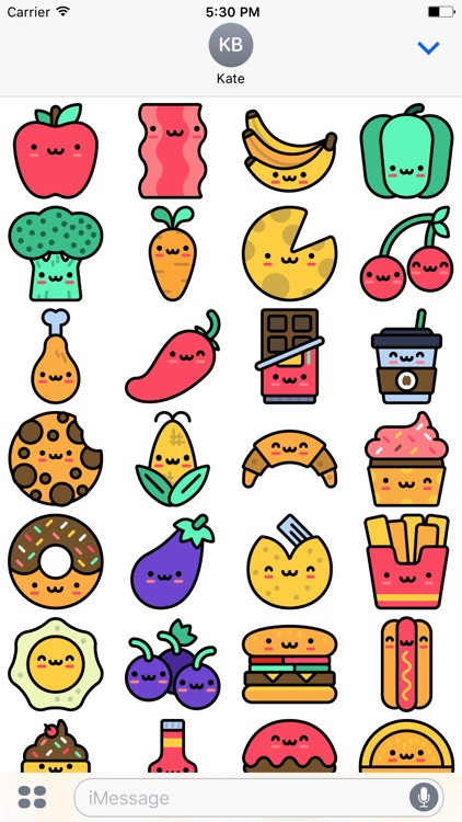 cute food stickers by nita marian