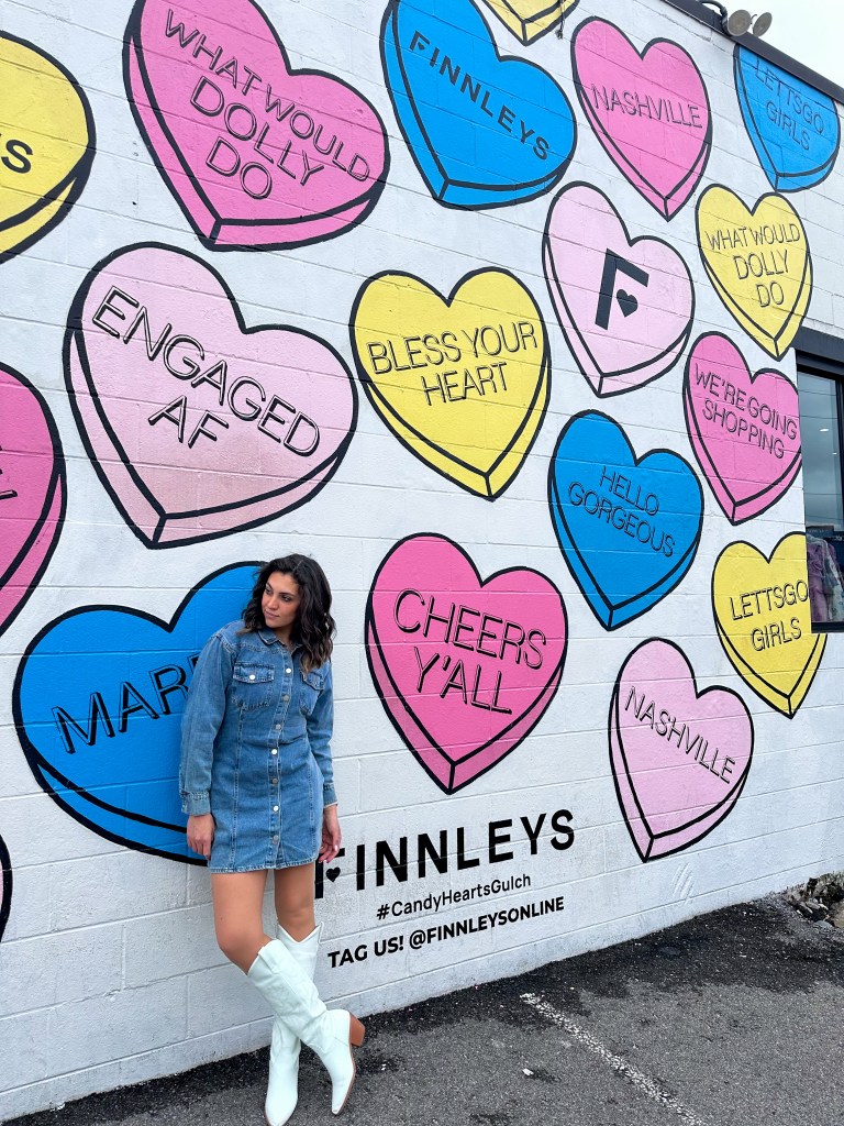 Candy Hearts Mural Nashville