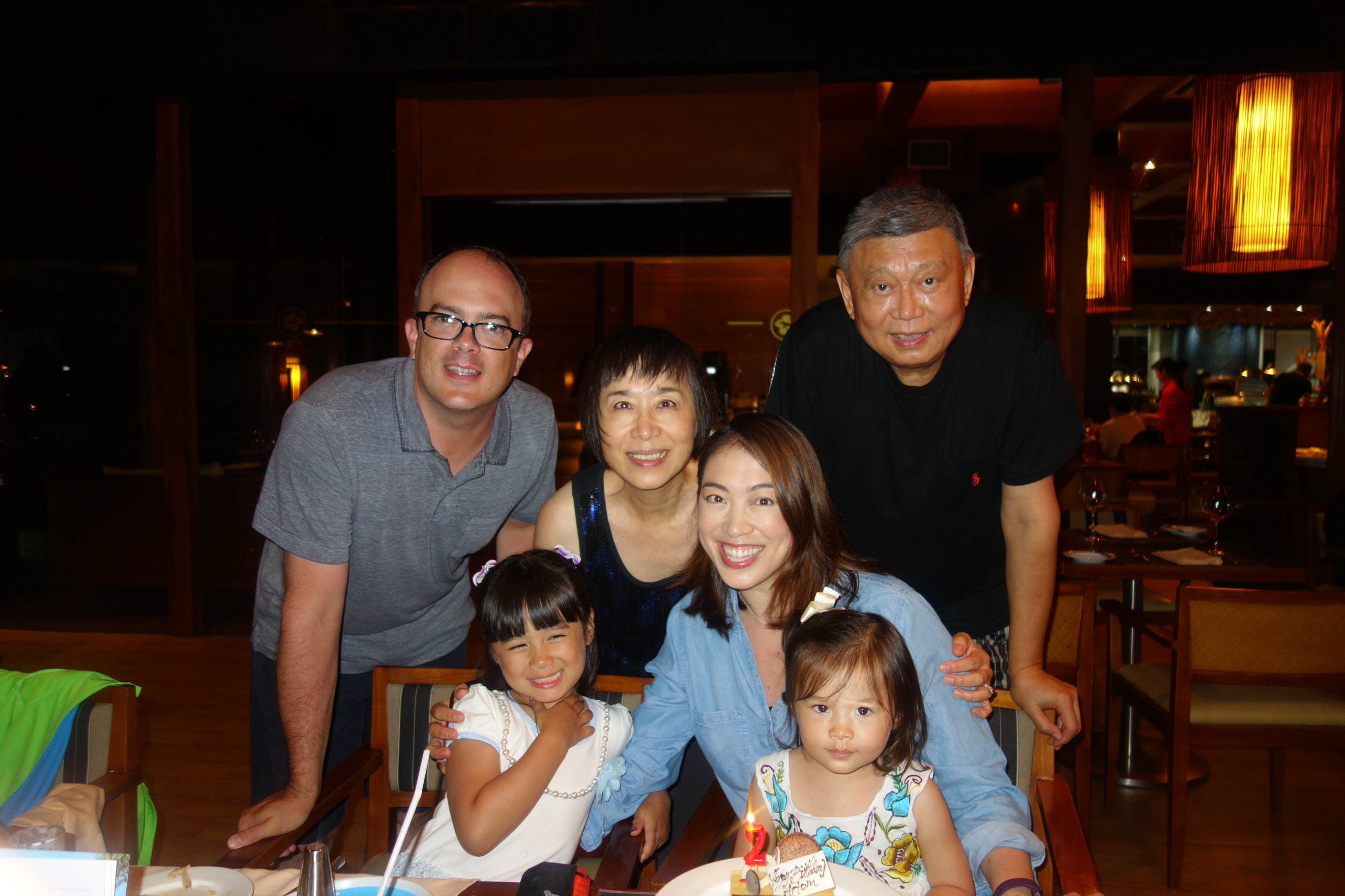 Oma and Opa made it! Luna was asleep already by dinner time so she had to miss out on big sister's birthday cake.