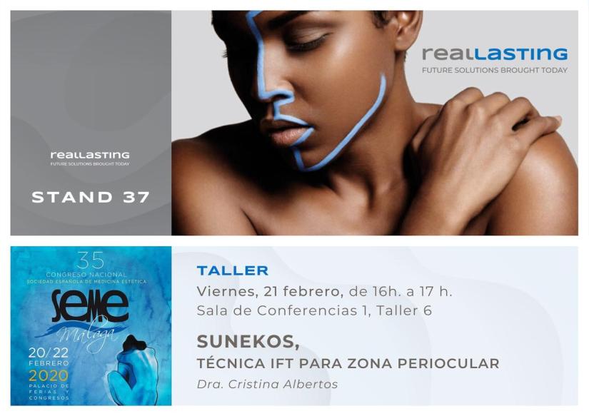 Taller de Real Lasting-Cirugía plástica y Medicina estética con Sunekos®200 en el 35º Congreso de la Sociedad Española de Medicina Estética - SEME.