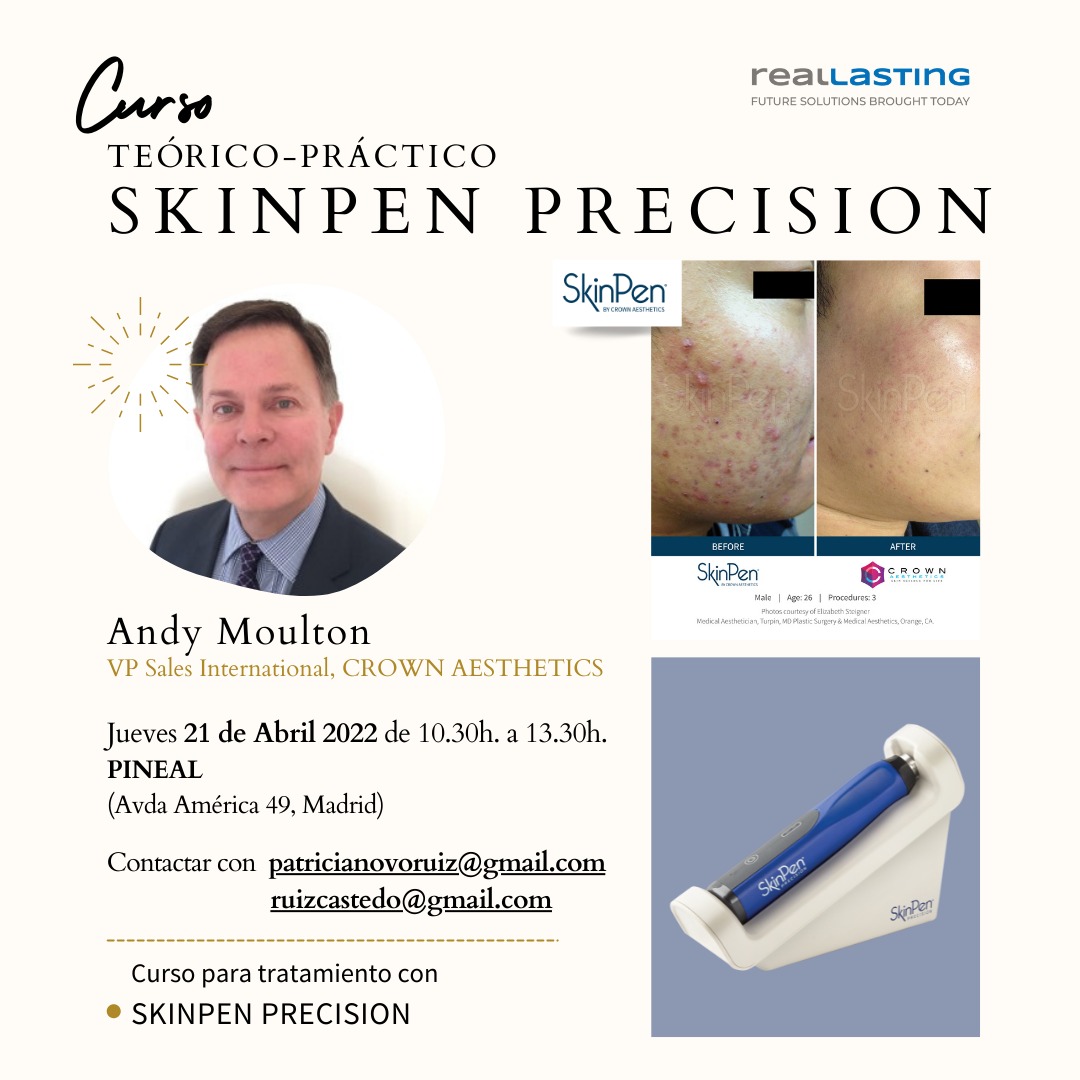 Nuevo Curso Teórico Práctico Para Tratamiento con SkinPen Precision® el 21 de Abril