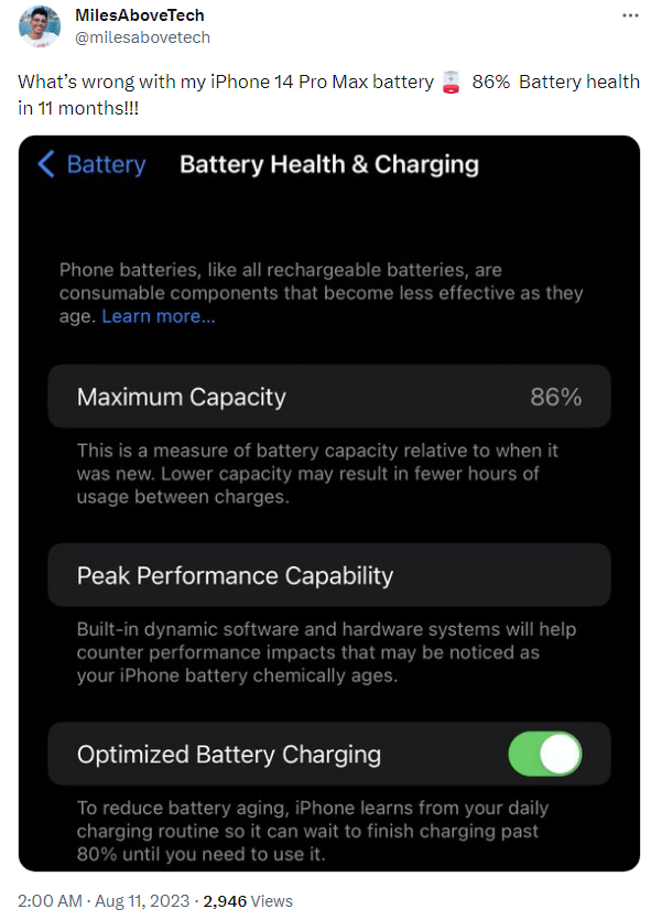 Batteria Sostitutiva Per IPhone 14 Pro Max 4323mAh - Rimuove Errore Percentuale Carica - Foto 3
