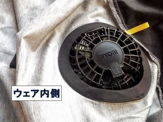 ウェア内側