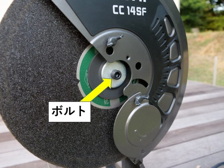 ボルトを露出させる