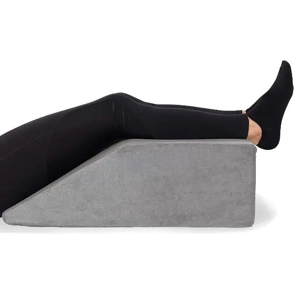 leg elevation pillow with wedge shape