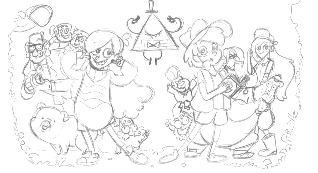 Wie Gravity Falls Zeichnen Schritt Fur Schritt Und Das Beispiel Der Hauptfigur Von Dipper