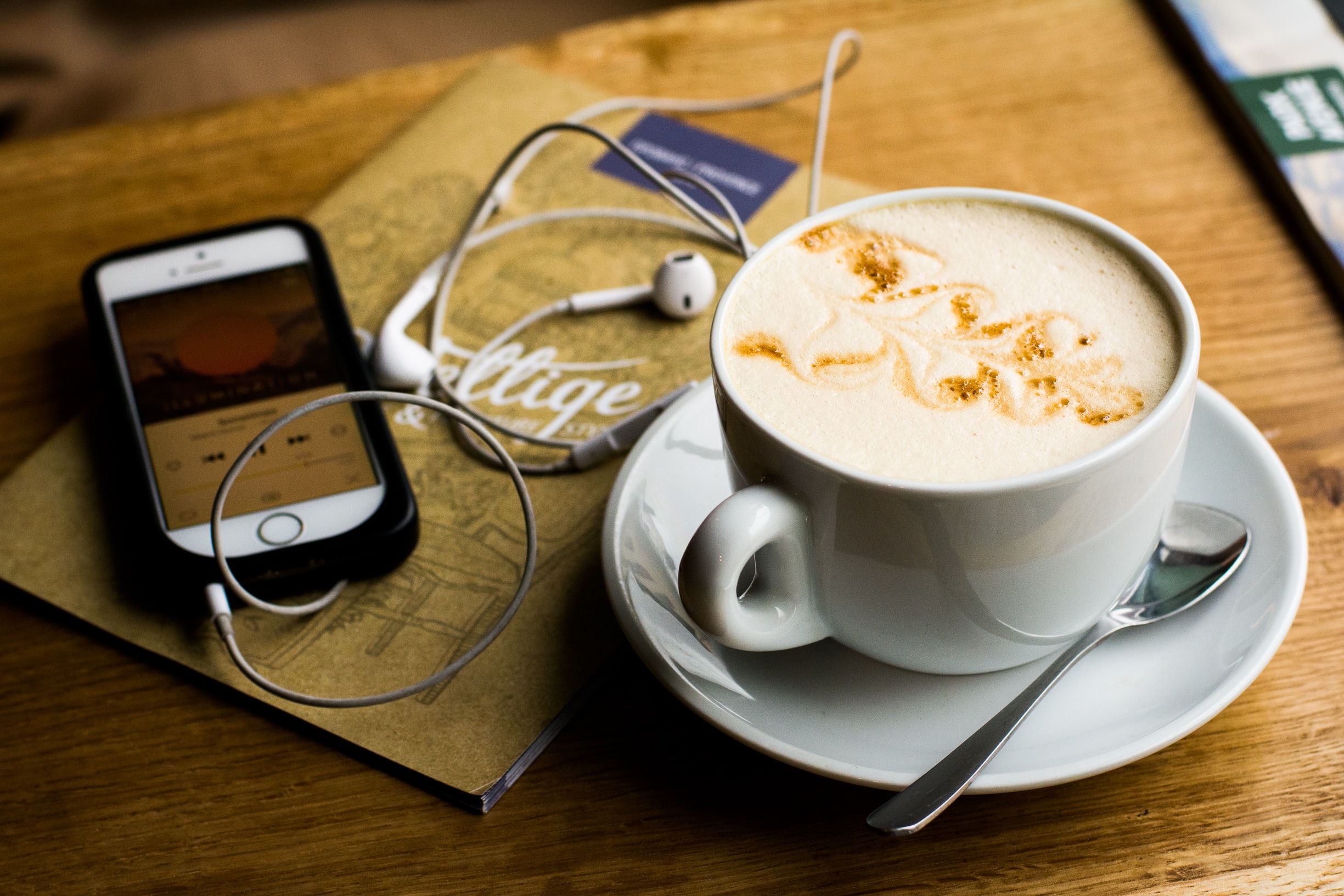 Podcasts and coffee