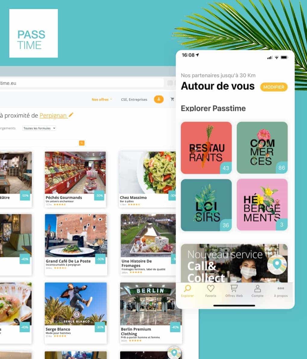 application web PassTime développée par I SEE U Perpignan
