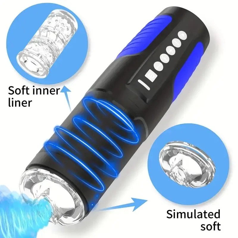 Automatic Masturbator For Men - 7 Thrusting Modes (TPE) 1 automatic stroker with rotating function