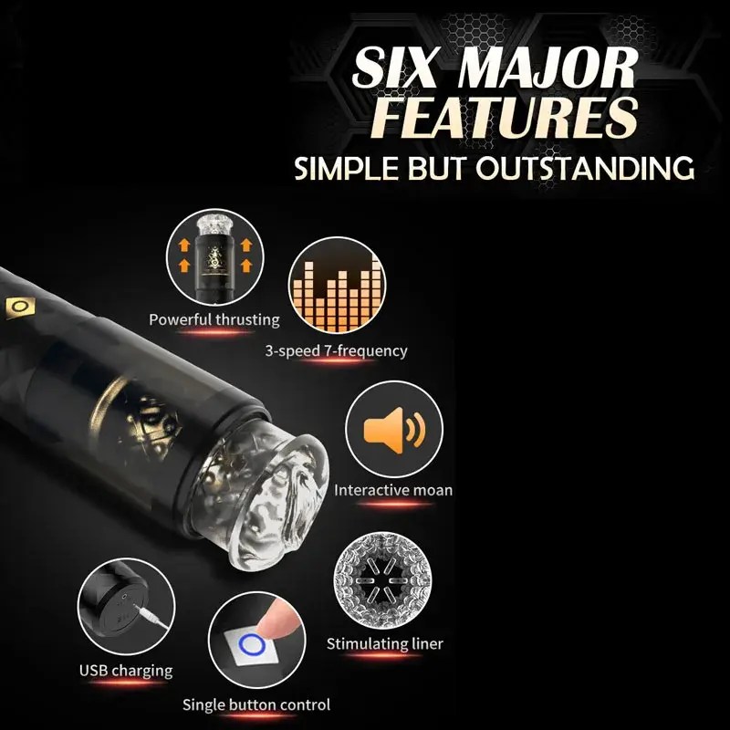 automatic thrusting cup with multiple speeds