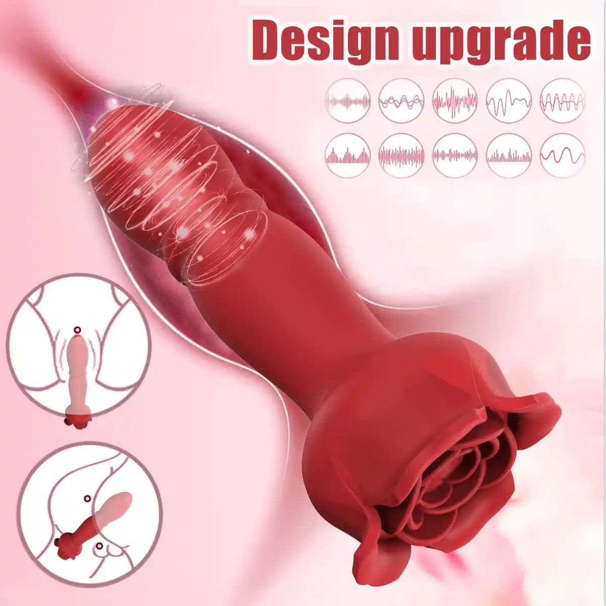 bluetooth prostate massager with multiple vibration patterns