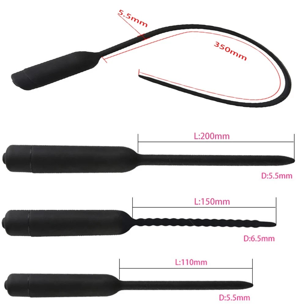 multiple frequency vibrating urethral sound dilators