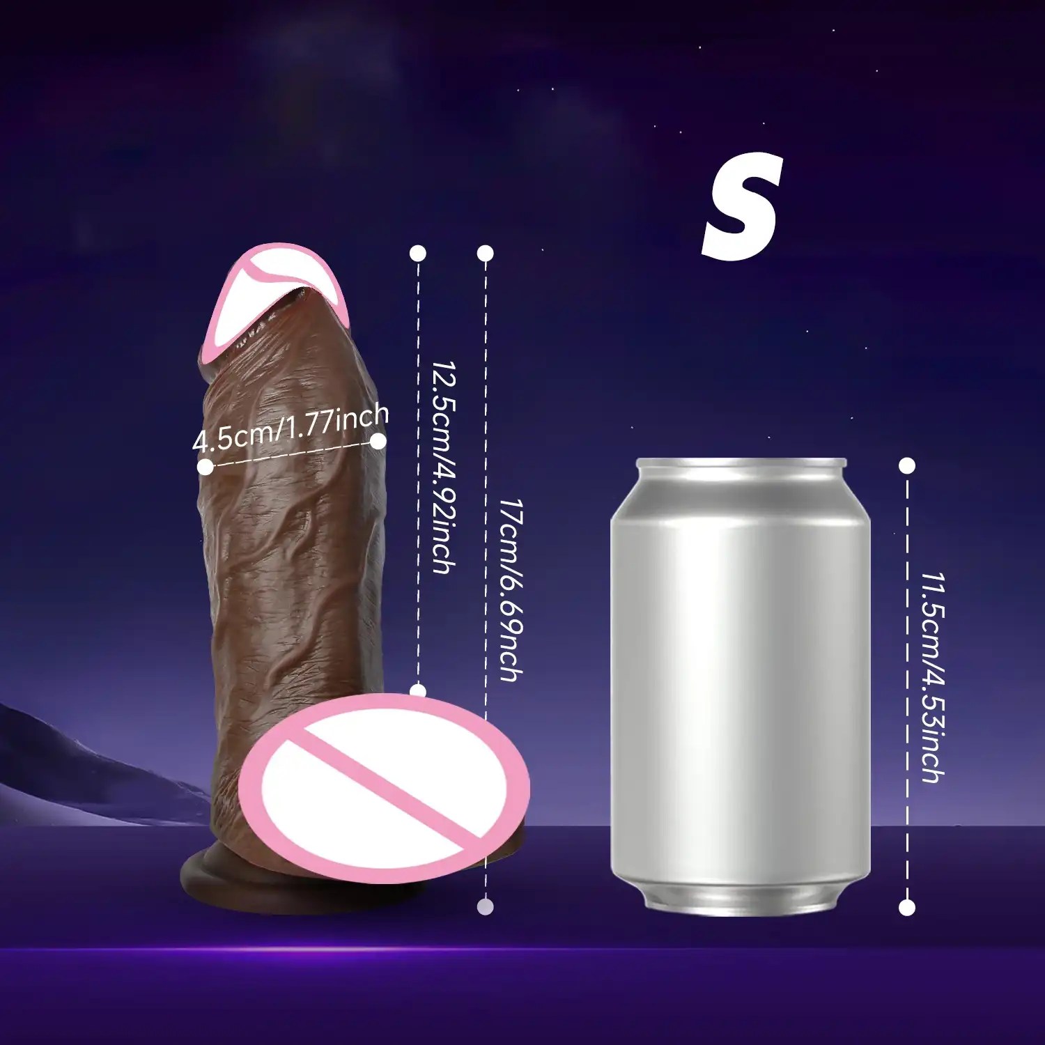 realistic dildo multiple layers design