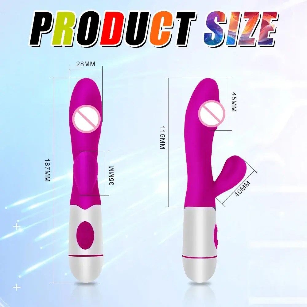 rechargeable rabbit vibrator with multiple patterns