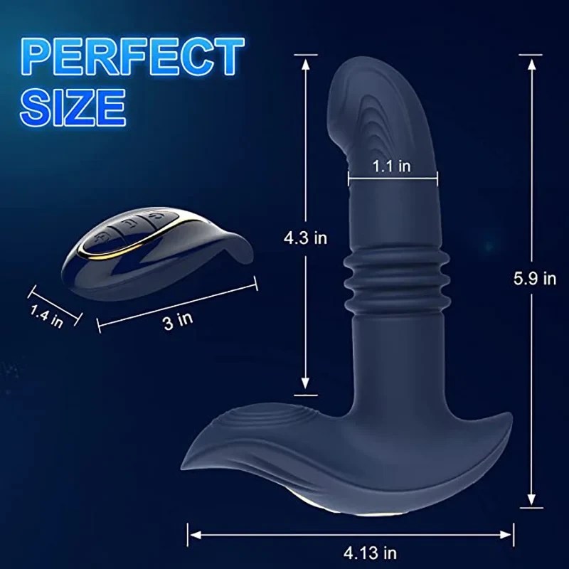 thrusting prostate vibrator with multiple modes