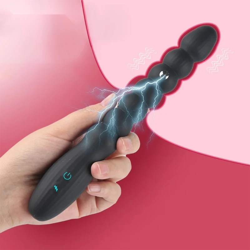 vibrating butt plug with electric shock function CE certified