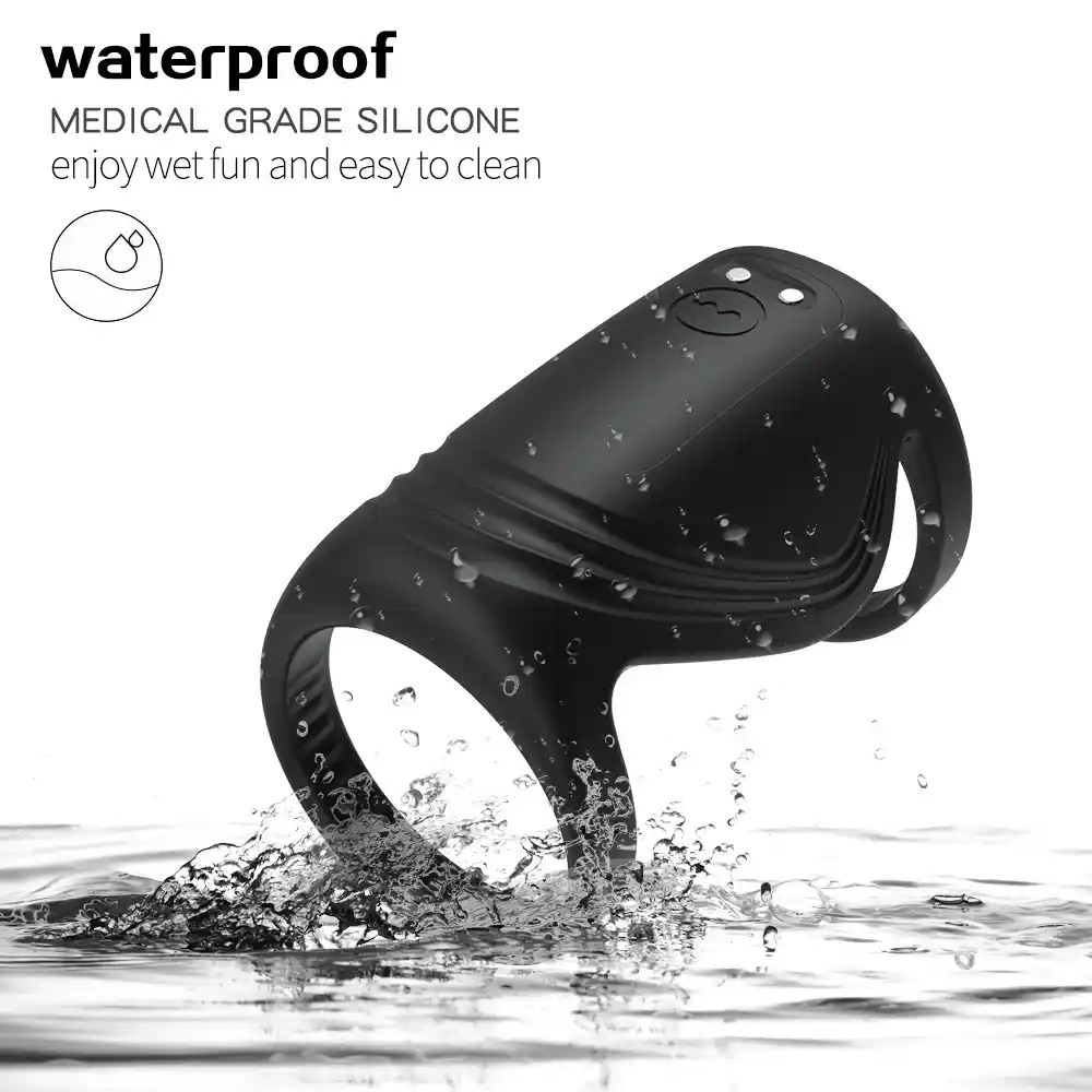 vibrating cock ring offering remote control app functionality