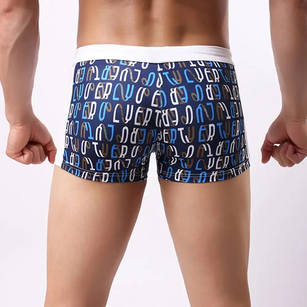Swim Trunks - Quick Dry Print (Polyamide/Spandex) 14 drawstring closure printed swim trunks