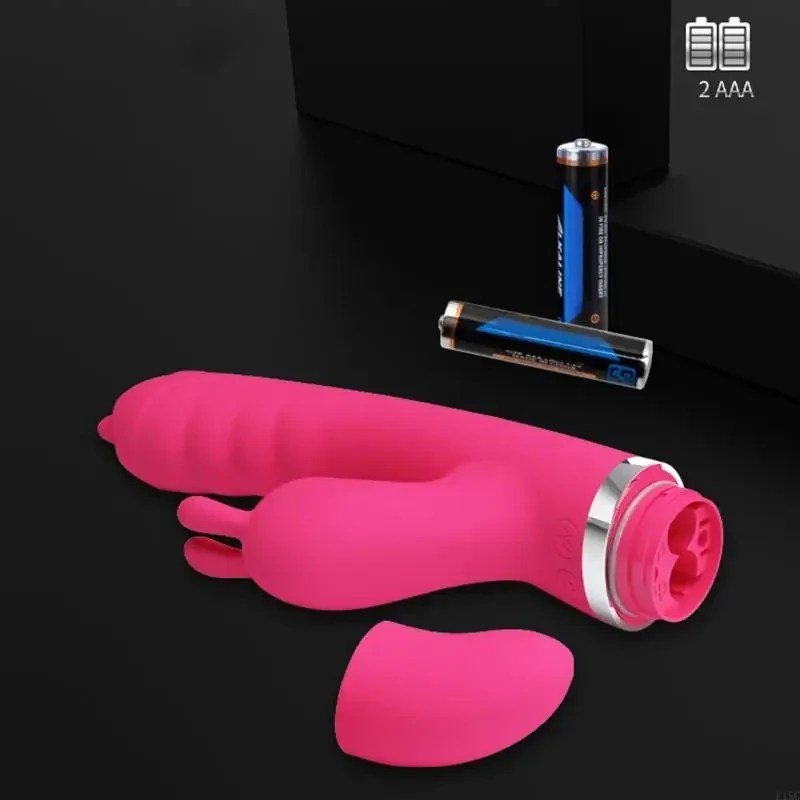 hot pink ribbed vibrator for couples