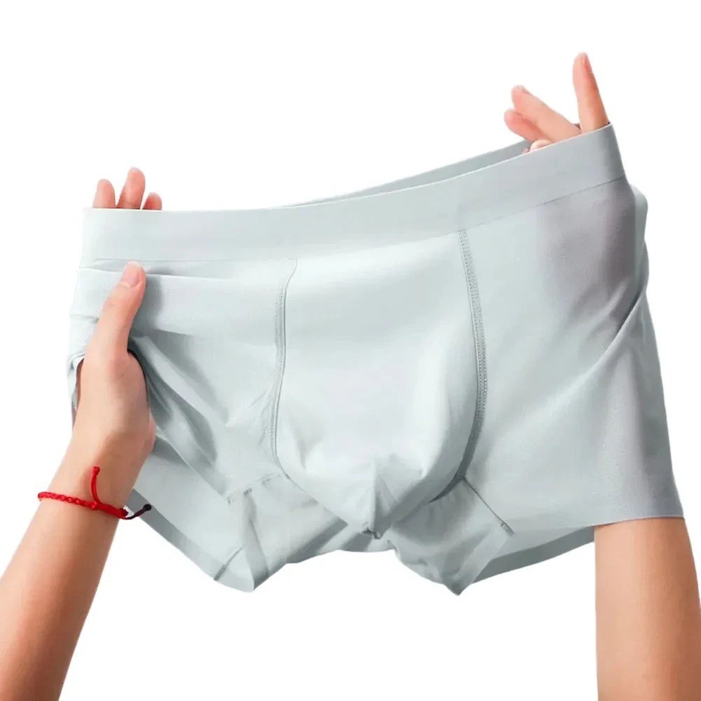 Men's Boxers - Breathable, High-Elasticity Underwear (Polyester/Spandex) 10 mens polyester trunks solid pattern