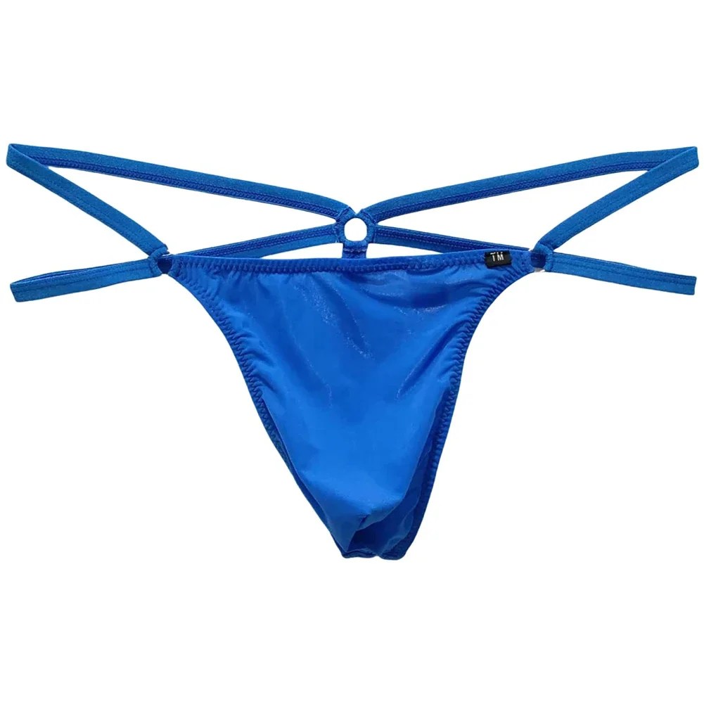 nylon thong briefs solid pattern