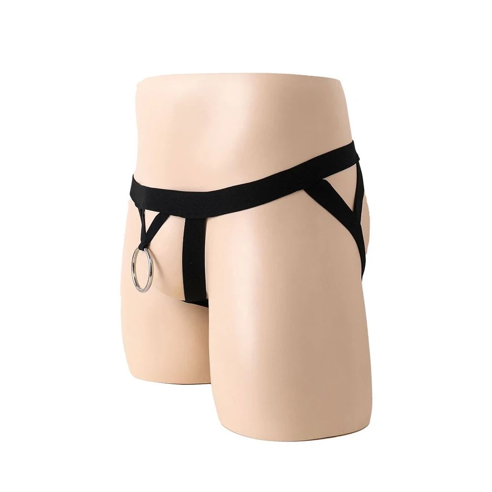 Men's Thong - Open Sheath Brief (Spandex) 18 open sheath briefs solid pattern