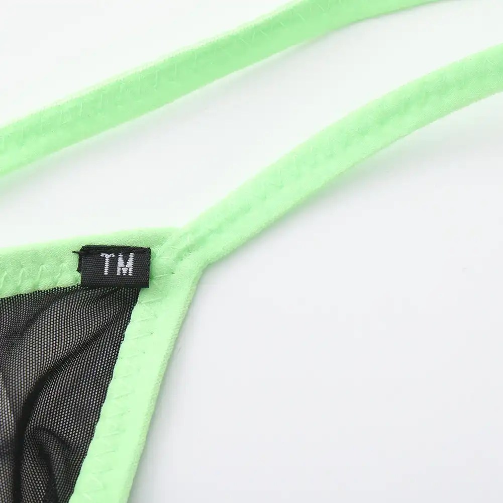 polyamide spandex thong solid pattern