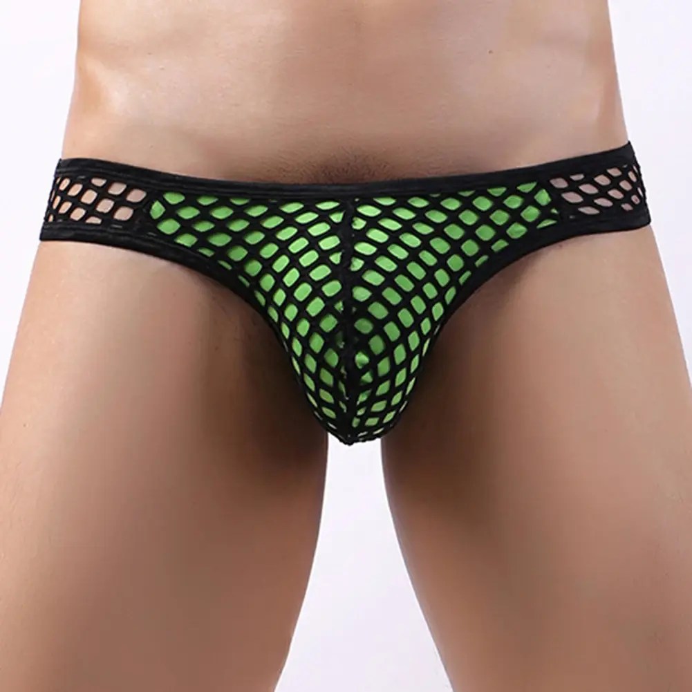 Fishnet Lingerie - Low Waist Briefs (Polyester) 1 polyester fishnet solid pattern underwear
