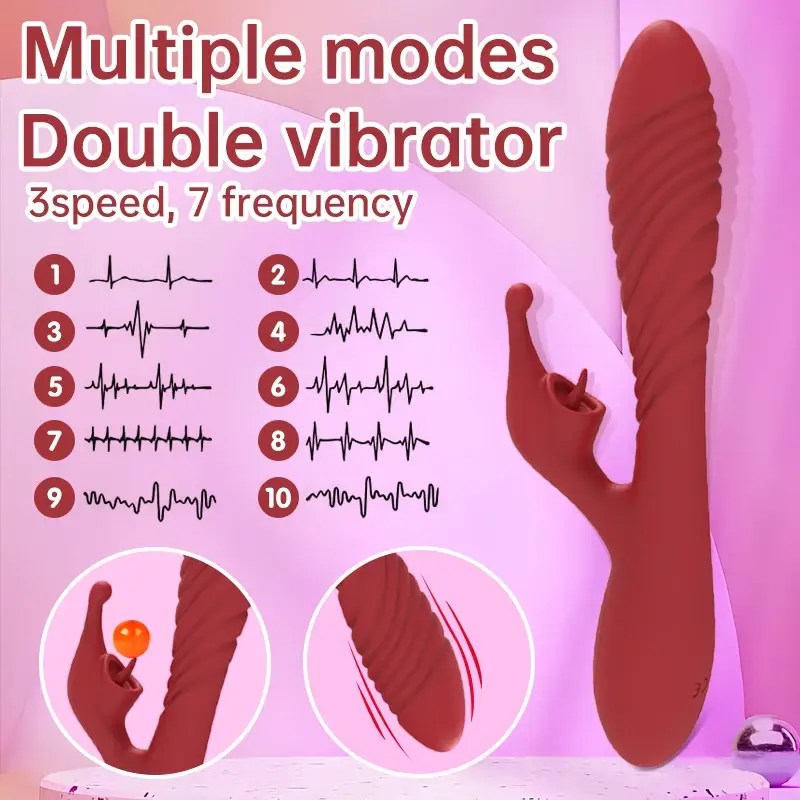 rechargeable rabbit vibrator multiple modes