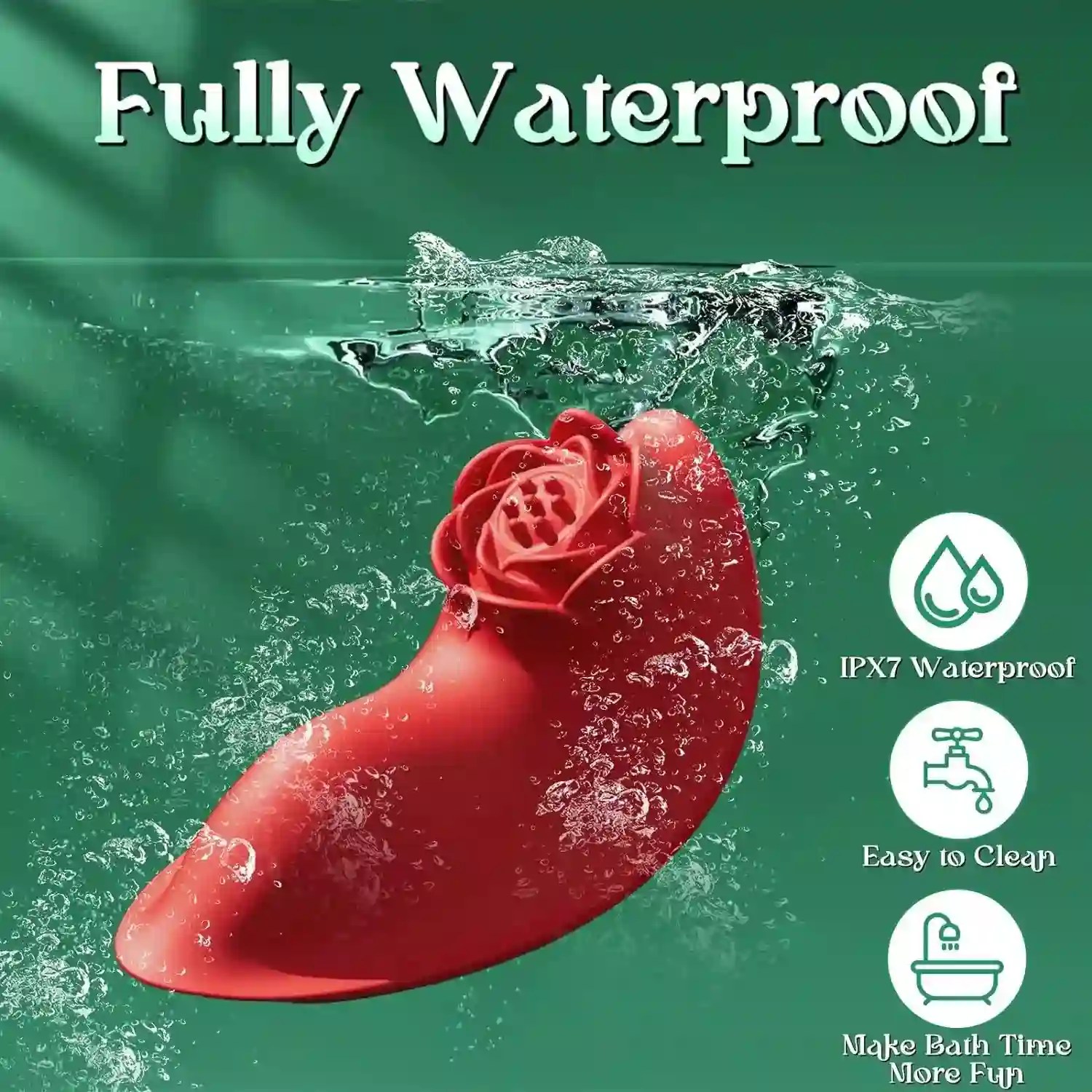 rose head vibrator for external stimulation