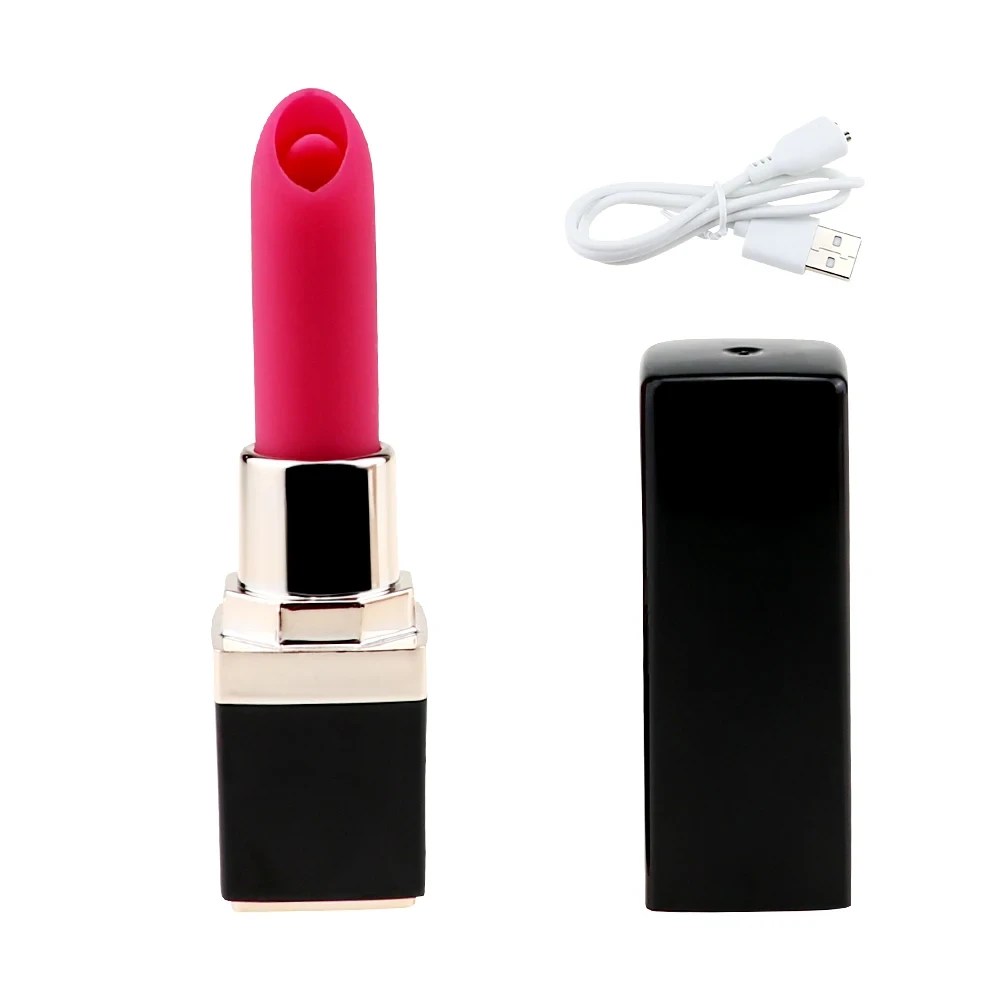 silicone lipstick vibrator multiple patterns