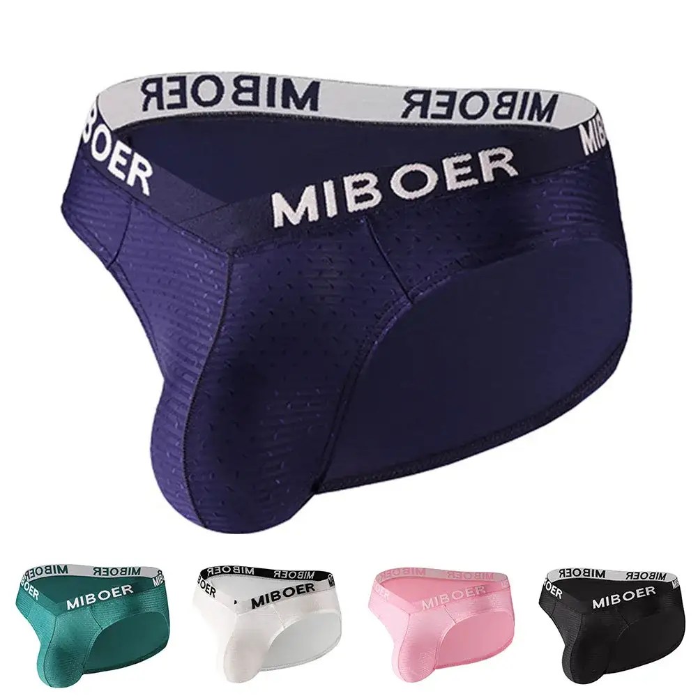Male Lace Briefs - Breathable Spandex Underwear 15 solid pattern lace front briefs