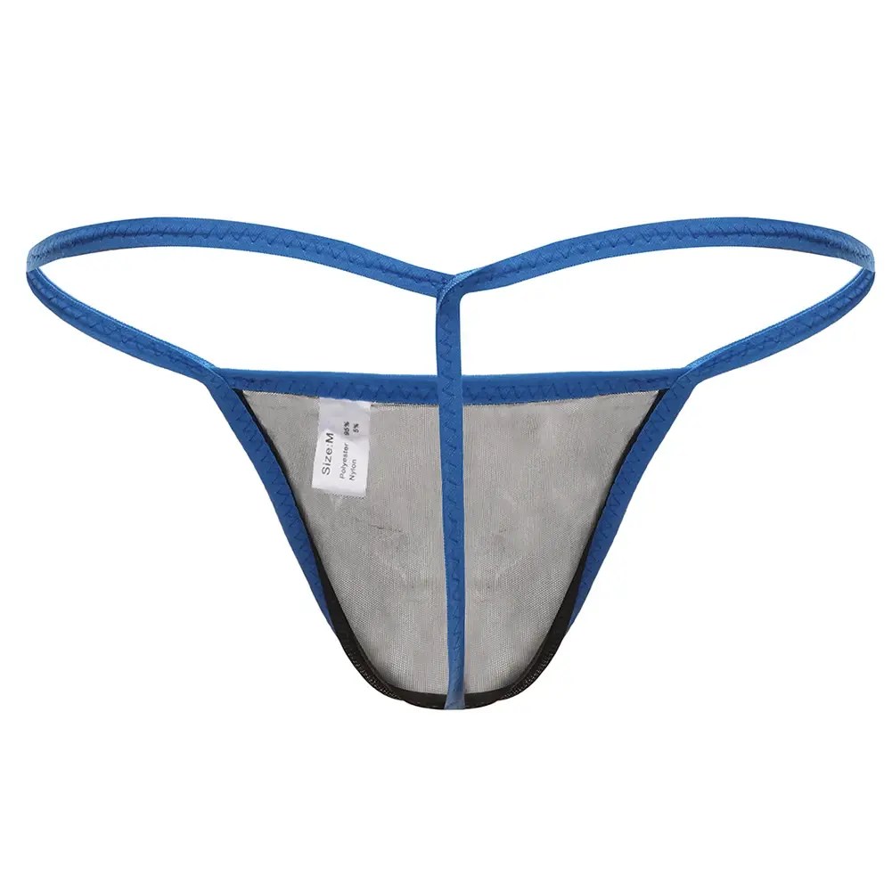 solid pattern mesh thong polyamide