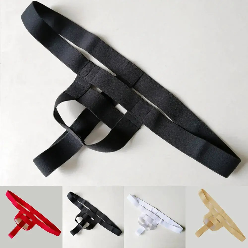 solid pattern polyester bulge thong