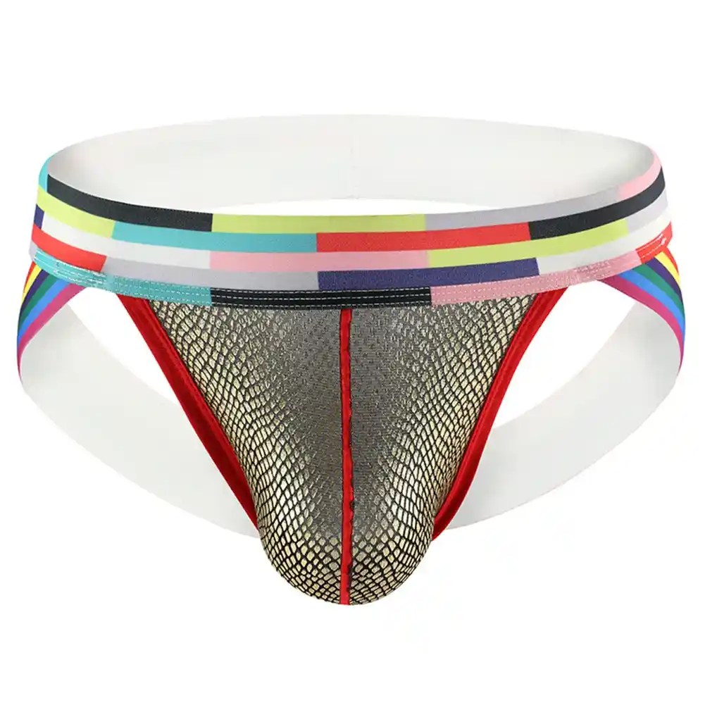Jockstrap - Open Butt Thong (Polyester/Spandex) 13 solid pattern polyester spandex thong