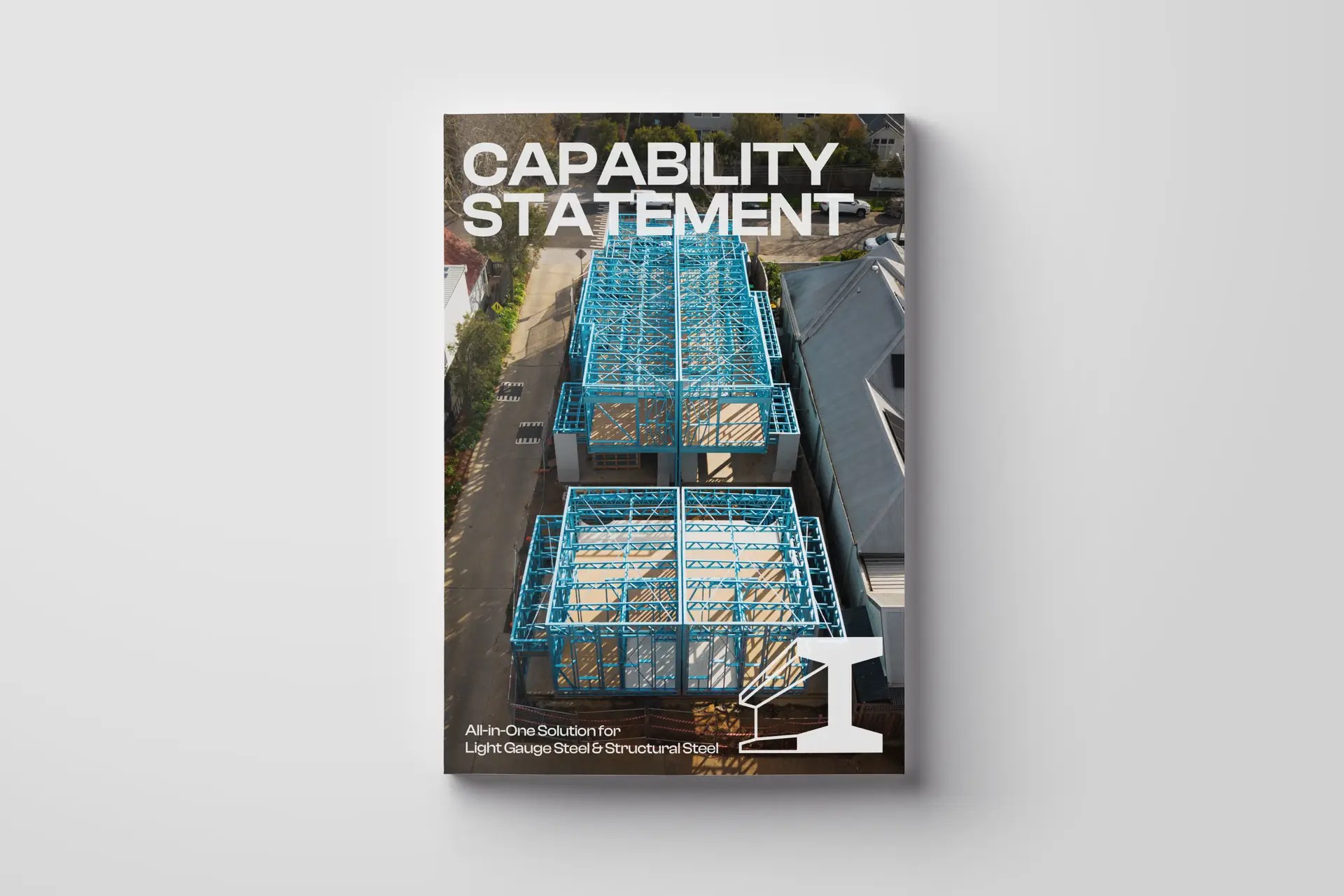ISG Frames Capability Statement 3D render of its cover page