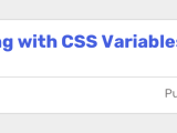 Css Variables With Inline Styles