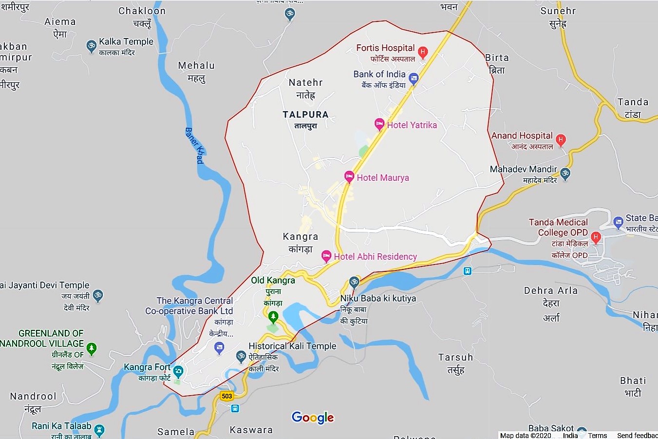 Exploring Kangra Fort Story Of Its Existence From Ancient Times I Share Kangra District Google Map 