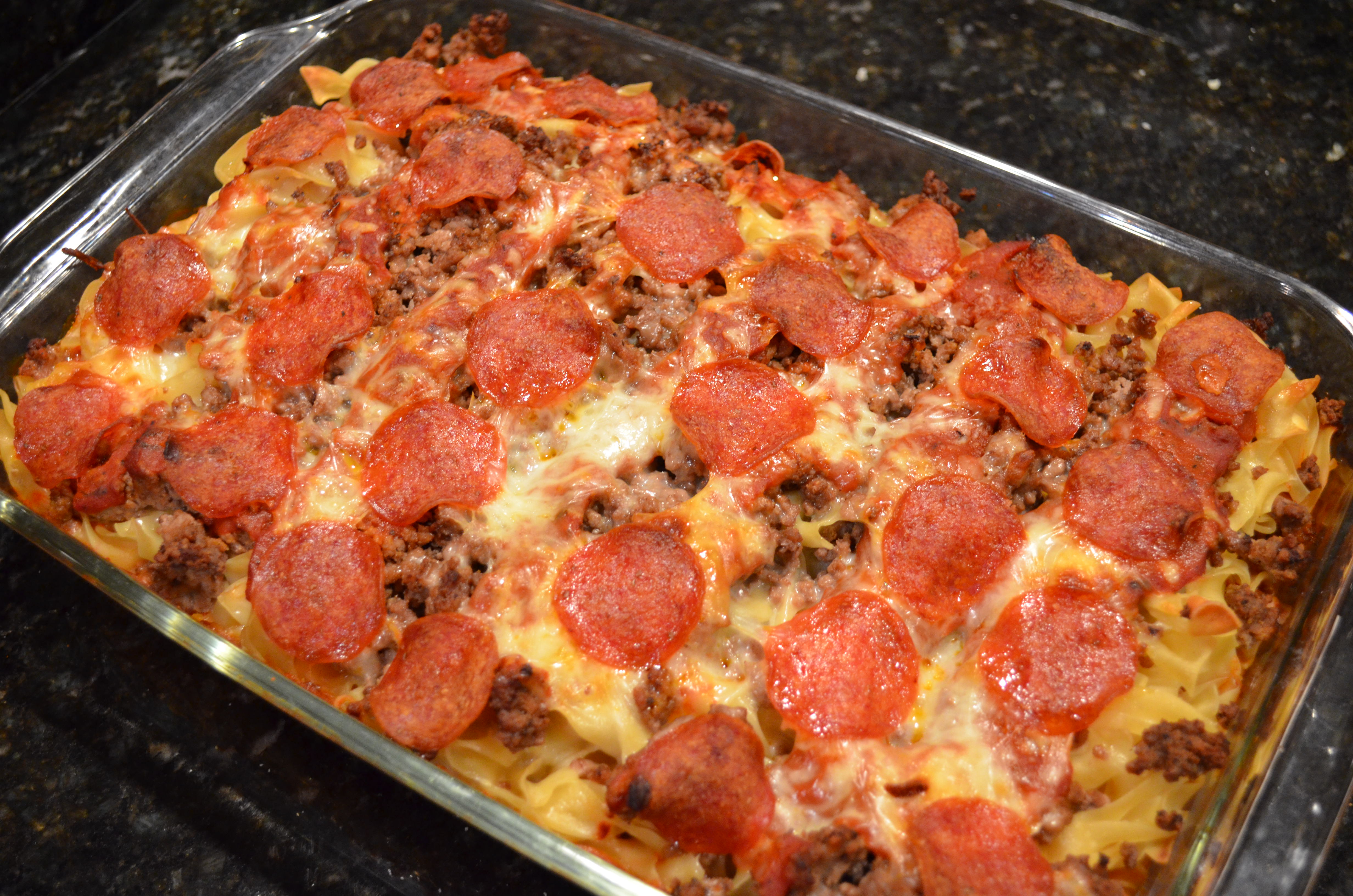 Pepperoni Pizza Casserole I Sing In The Kitchen