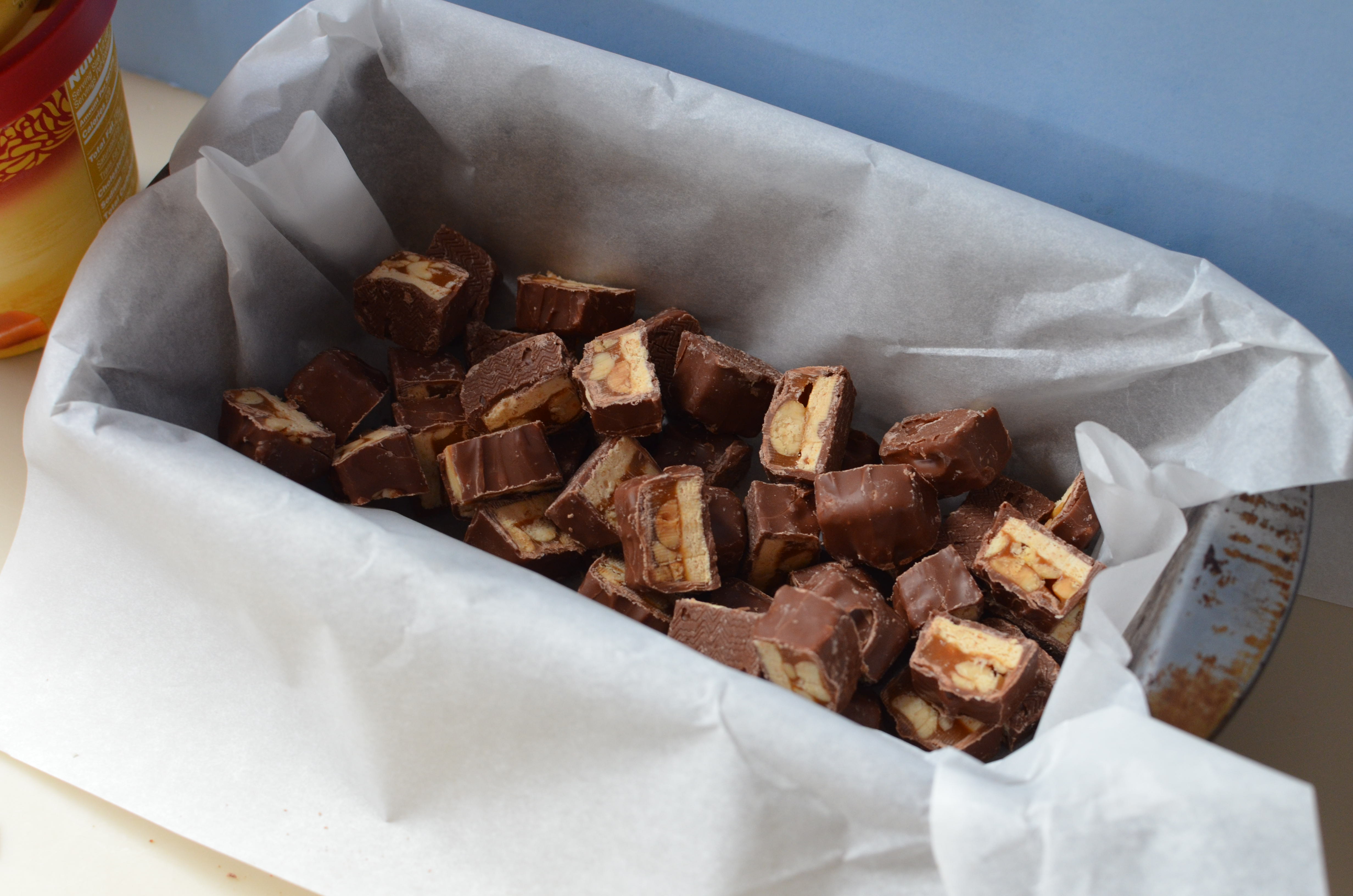 Short And Sweet. Dulce De Leche Candy Bar Terrine. I Sing In The Kitchen