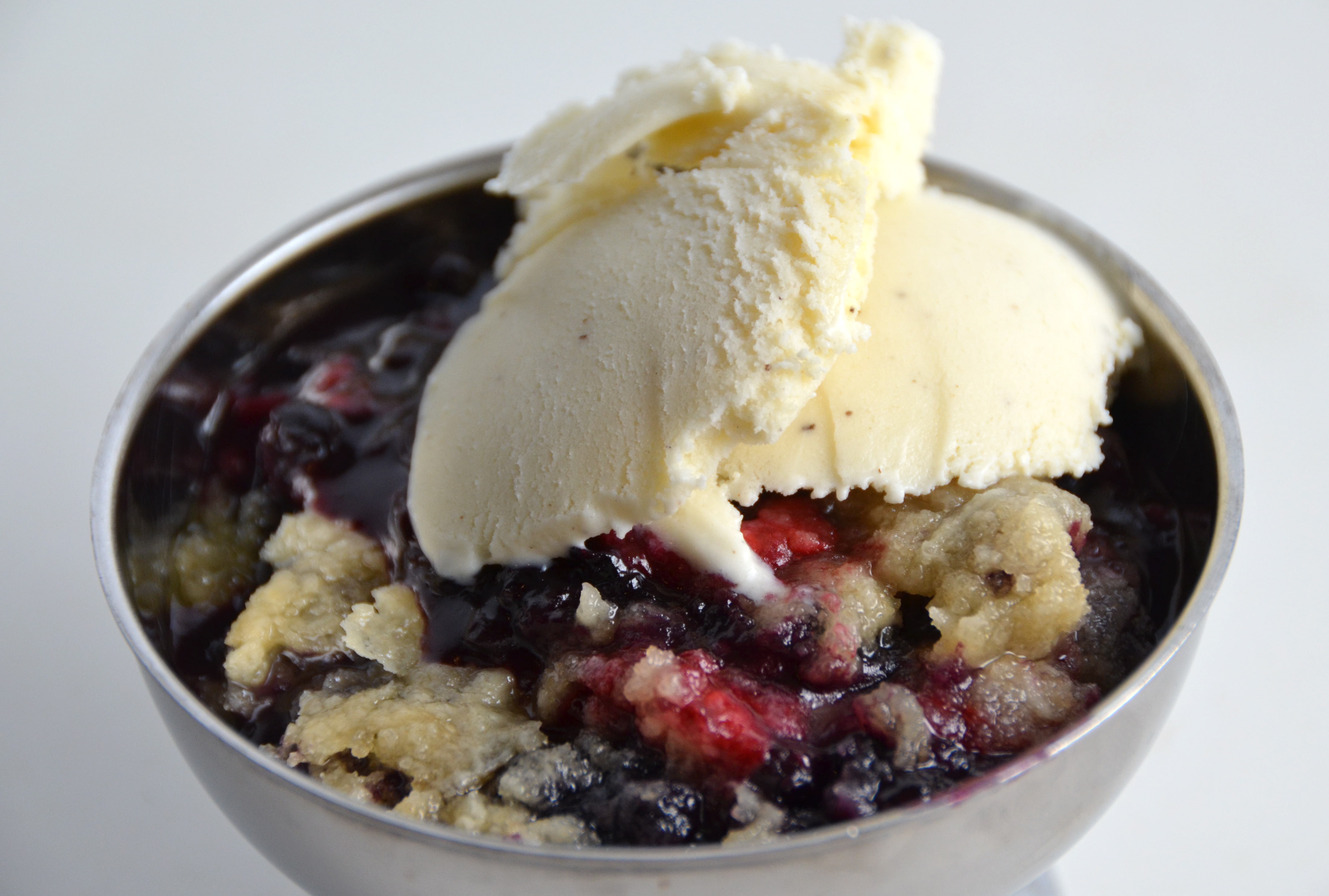 Short And Sweet. RaspberryBlueberry Crisp. I Sing In The Kitchen