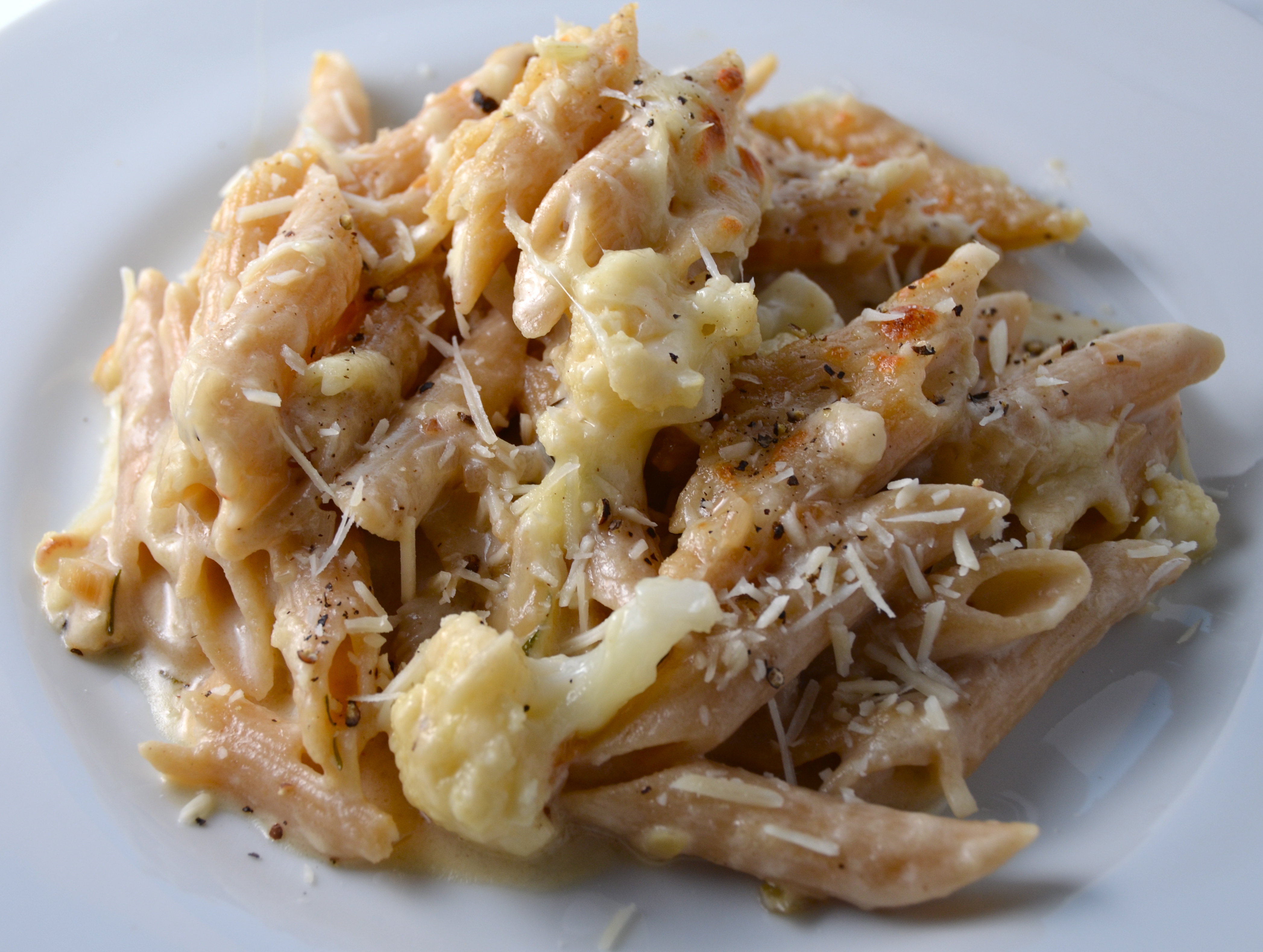 Whole Grain Penne With Four Cheeses And Cauliflower I Sing In The Kitchen