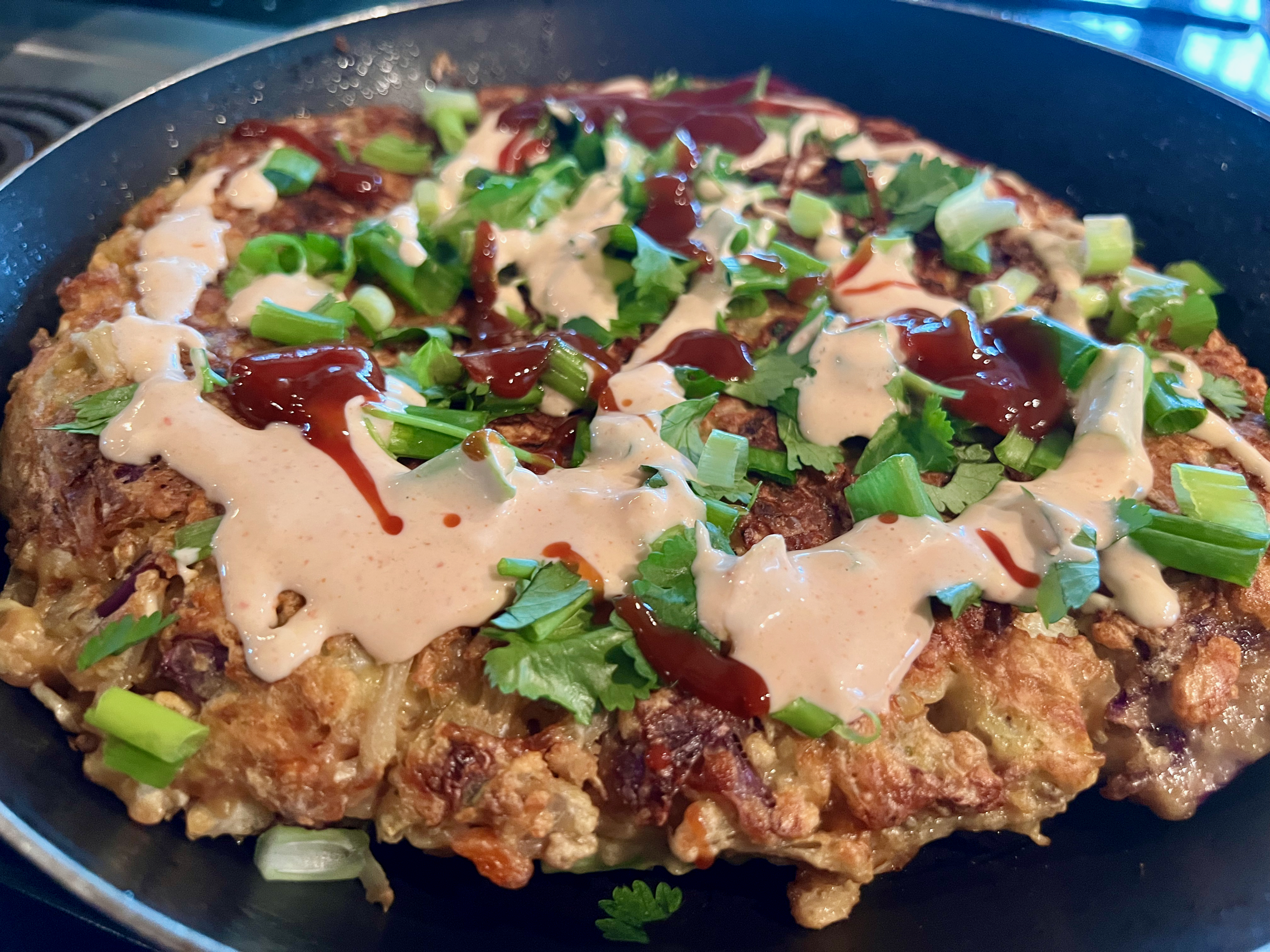 Okonomiyaki (Japanese Cabbage Pancake) | I Sing In The Kitchen