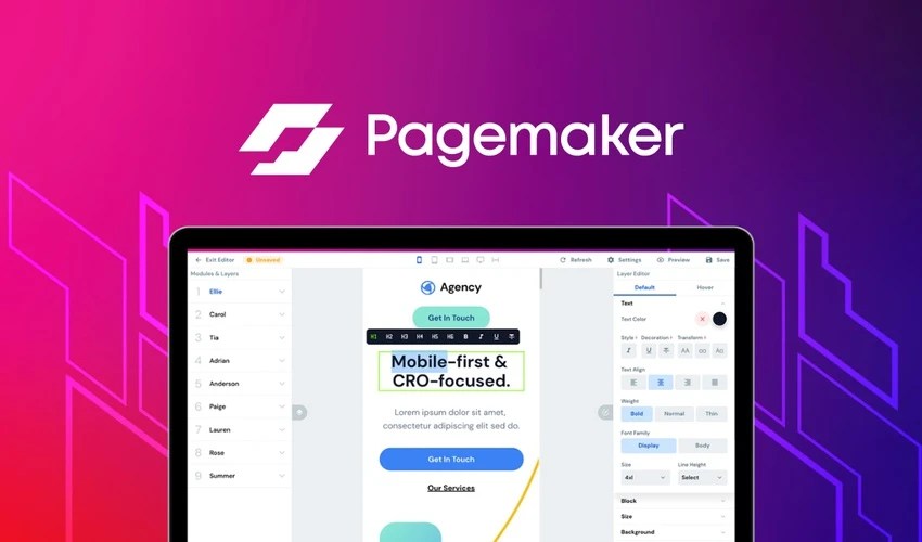 PAGEMAKER APPSUMO LIFETIME DEAL ONLY AT $69 WITH A $10 DISCOUNT FOR NEW USERS