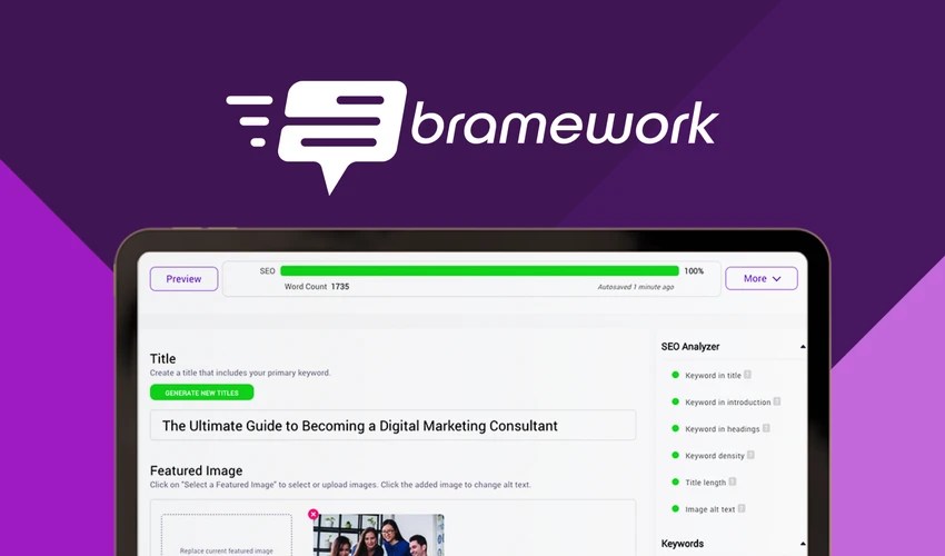 BRAMEWORK AppSumo Lifetime Deal Only at $79 with a  $10 Discount for New Users