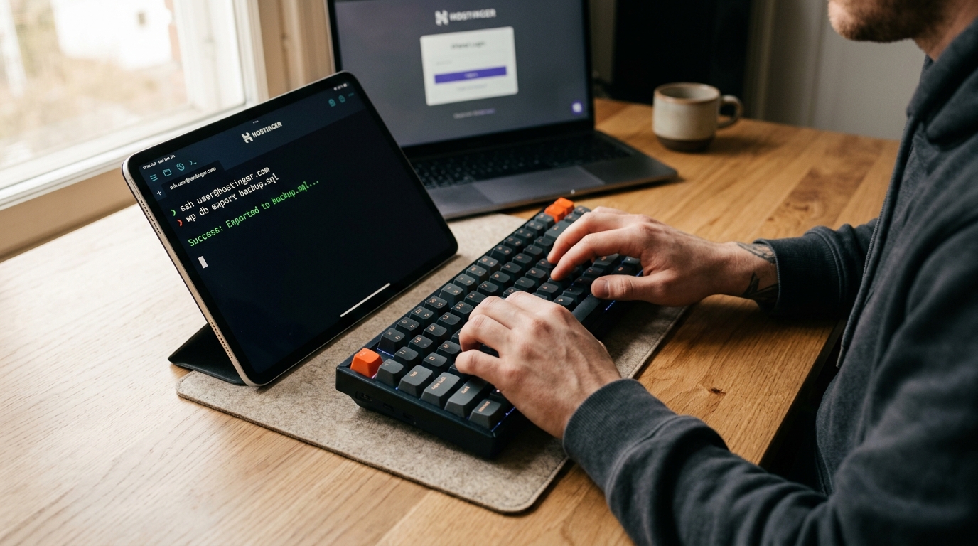 Automate WordPress Backups with WP-CLI and Cron on Hostinger